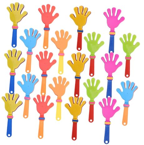 Healeved Bomboniere Rumorose per Feste e Giocattoli Rumorosi in Plastica, Battimani Colorati per Ragazzo Ragazza, Accessori per Eventi, 25 Pezzi per Compleanni, Carnevale e Feste Sportive