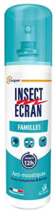 INSECT ECRAN - Anti-moustiques -Efficacité 6h - Spray répulsif peau - Protection contre les piqûres de moustiques - Familles - 100 ml