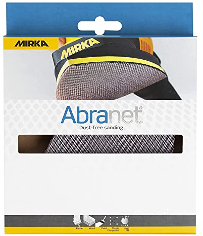 Mirka Abranet Netz-Delta-Schleifscheiben 100x152x152 mm Klett P240 | Mirka Abranet Netz-Delta-Schleifscheiben für Dreieckschleifer ideal für Holz Spachtel Lack Kunststoff Schleifen
