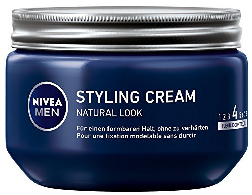 NIVEA MEN Lot de 3 crèmes coiffantes (3 x 150 ml) pour une tenue malléable sans durcissement, gel capillaire flexible pour un look naturel