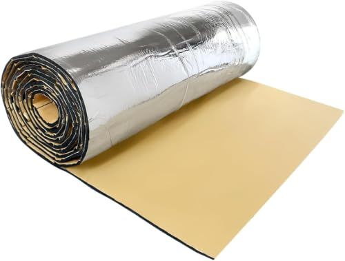 sourcing map Tapis d'isolant Thermique Auto Voiture Capot Porte Isolation Acoustique Amortisseur Mat 79x40/200x100cm