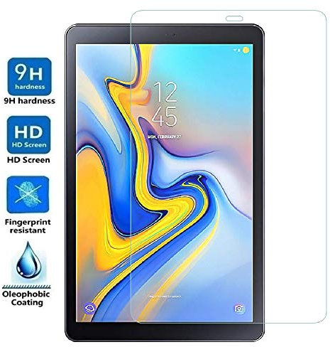 REY Pellicola salvaschermo per Samsung Galaxy Tab A 10.5 2018, Pellicole salvaschermo Vetro temperato, di qualità Premium Tablet