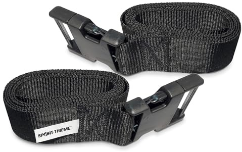 Sport-Thieme Aqua-Jogging-Ersatzgurt | Hydro-Tone | Strapazierfähiger Ersatzgurt für mehr Wasserspaß | 1 Paar | Schwarz | LxBxH 135x2,5x1 cm | Steckverschluss