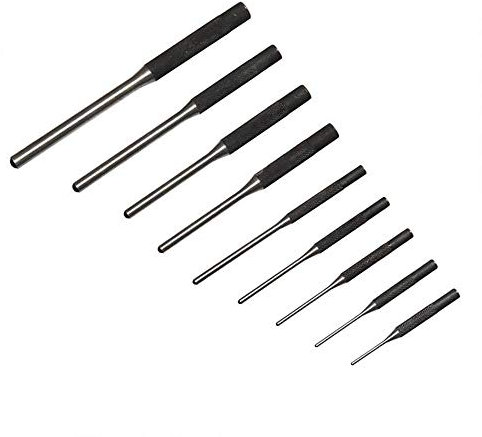 9tlg Center Punch Set Durable Stahlrolle Pin Punch Set Mechaniker Professional Tool Kit mit einer praktischen Tragetasche kommen