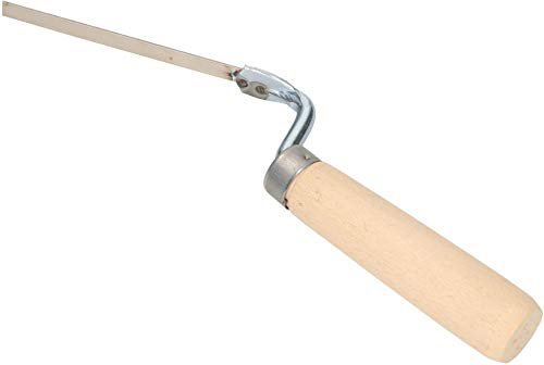 KOTARBAU® - Cazzuola per fughe, in acciaio inox, 8 mm, per stucco, con manico in legno, spatola per fughe, indispensabile per lavori di fughe