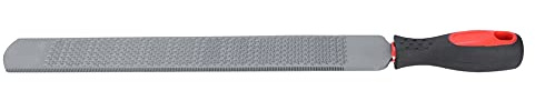 Lima per zoccoli per cavalli, raspa pesante a doppio taglio, strumento da maniscalco in acciaio T12, impugnatura ergonomica, piatta 48,5 cm (19.1 pollici), 1 pezzo