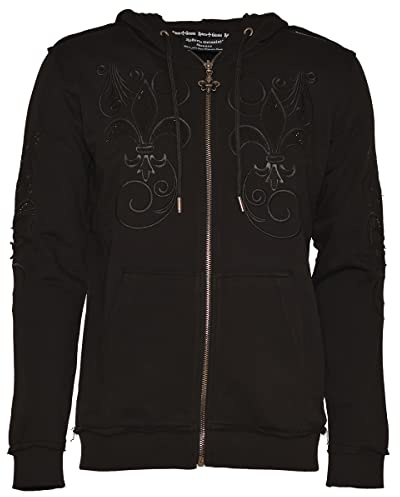 Roberto Geissini Herren Sweatjacke - VIP - Black L