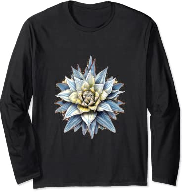 Agave Americana Century Plant Maguey American Aloe Succulent Long Sleeve T-Shirt