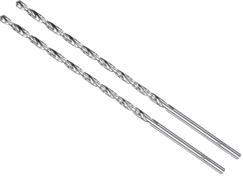 CoCud Extra Lang Drehbohrer 4mm Bohrer Durchmesser 160mm Länge Hochleistungsstahl Gerade Schaft Anbieter Bohrspitze - (Verwendung: für Holz Verformbar Eisen Aluminum Plastik) 2Stk