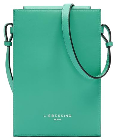 LIEBESKIND BERLIN Leder Umhängetasche Handytasche Hilla Kodiaq Sheep Mobile Pouch Jade grün