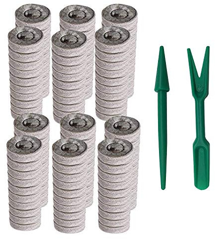 Lckiioy 120 StüCk 30Mm Torf Boden Pflanzen Stopfen Paletten SäMling Boden Block, Saatgut DüNger NäHrstoff Block für Blumen