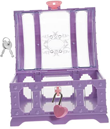 STOBAZA Schatztruhe Aus Kunststoff Für Junge Mädchen Mit Schloss Zum Aufbewahren Von Spielzeug Und Piraten-andenken Vintage-design Für Partys Dekorative Box