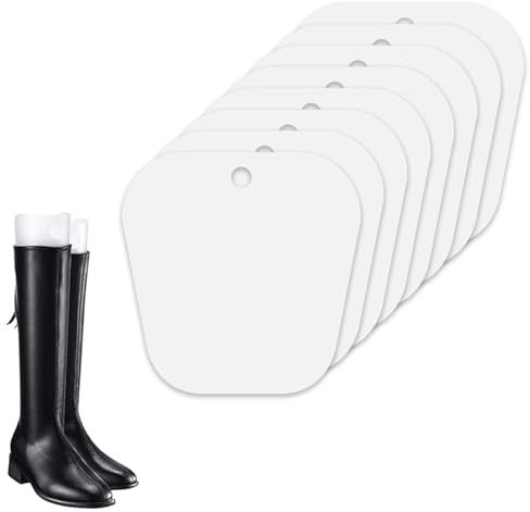 Insert de Forme de Botte Support, d'Arbres de Botte en Plastique Noir de 8 Pouces Shaper, Embauchoirs à Bottes Support Boot Shaper, Remplisseurs de Bottes pour Bottes Longues