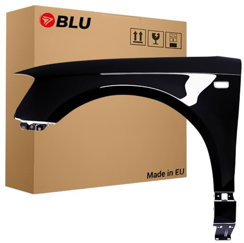 BLU Kotflügel Passend für Audi A3 8P II-generation LY9B Links Schwarz | 2003-2008 | Vorderseite Vorne | Lackiert | Einbaufertig