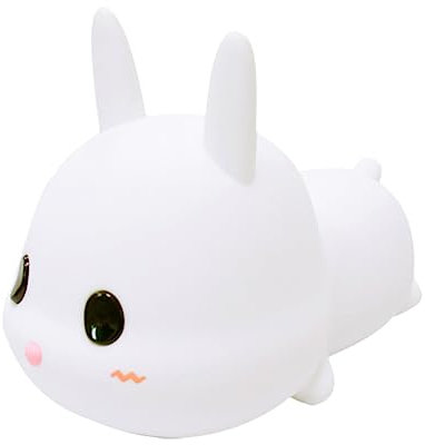 CIMAXIC Led Night Light Portable and Rechargeable Silicone Bunny Night Lamp Cartoon Bedside Lamp Boys and Girls Light for Boys and Girls