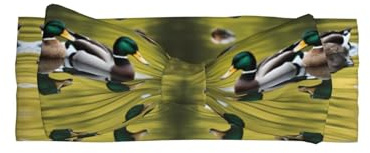 SSIULUS Stockenten-Haarband mit Schleife, weiches Polyester, mit niedlichem Schleifen-Design, dehnbar und bequem