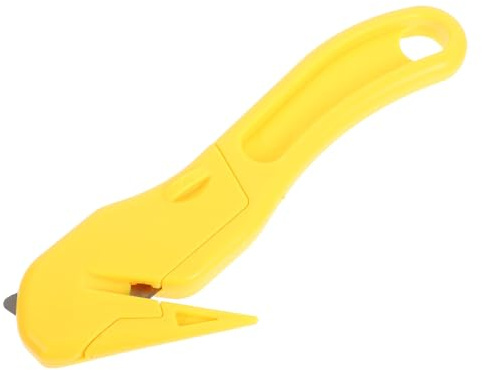 Healifty Taglierino Di Sicurezza Tascabile Multifunzionale, Apriscatole Portatile in Plastica e Acciaio Resistente, Apriscatole Scorrevole Design Protettivo Per Ufficio, Viaggi e Uso Quotidiano
