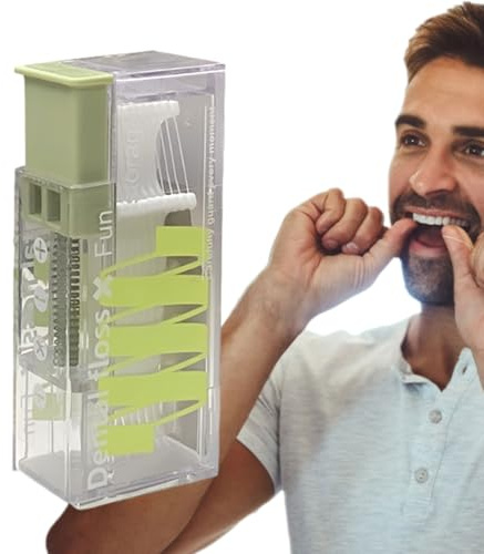 Distributore di filo interdentale | Scatola di immagazzinaggio automatico portatile per la pulizia dei denti per casa, hotel, ristorante, campeggio in viaggio, barbecue