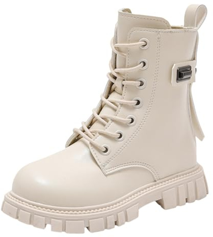 2026 Bottes d'hiver pour femmes et enfants, chaussures à la mode à semelle épaisse pour bébé, blanc, 35 EU