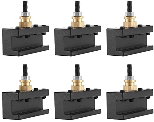 Plomevry 6PCS Tooling Package Mini Lathe Quick Change Tool Post & Holders Multifid Tool Holder