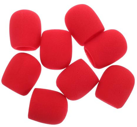 Toddmomy 8stücke Teiliges Mikrofon-windschutz Schaumstoff Mikrofonabdeckungen Windschutz für Handmikrofone Mikrofon-schutzhülle Karaoke-mikrofon-schutz