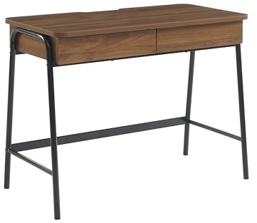BAÏTA Bureau ESRA 100cm (Effet Noyer et Noir)