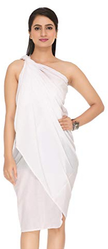 World of Shawls 100 % bomull vanlig sarong