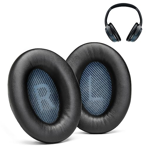 Premium Replacement SoundLink Around-Ear 2 Ear Pads/SoundLink AE2 Ear Pads Cushions compatible with Bose SoundLink Around-Ear 2 (AE2) Headphones (Black). Premium Protein Leather/High-Density Foam