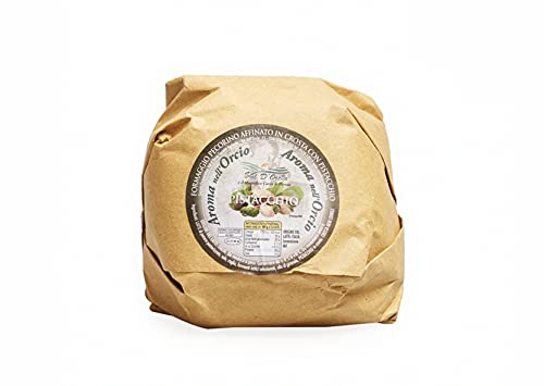 Pecorino aged in Pistachios crust | Typical Tuscan Pecorino cheese | 500 gr | Produced with 100% Italian Sheep Milk
