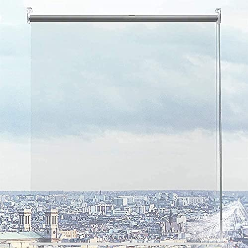 Persianas enrollables Patio exterior PVC Ventana Cortina de la puerta, Baño de la cocina Bloqueo de rodillos Clear Persianas, PVC impermeable Partitinas al aire libre Sombras, Todas las piezas de inst
