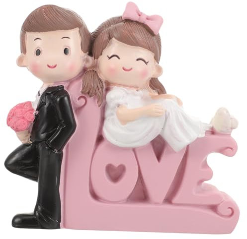 Veemoon Brautpaar Tortenfigur Motorrad Eleganter Cake Topper Aus Resin Für Hochzeiten Romantische Dekoration Geschenkidee Für Braut Und Bräutigam Hochzeitsfeier Braun