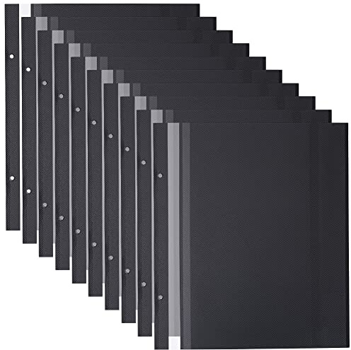 AHANDMAKER 10 hojas de páginas de recambio autoadhesivas, álbum de fotos de 12 x 10 pulgadas, página interior autoadhesiva, dos agujeros, protector de repuesto para álbum de fotos de archivo, regalo