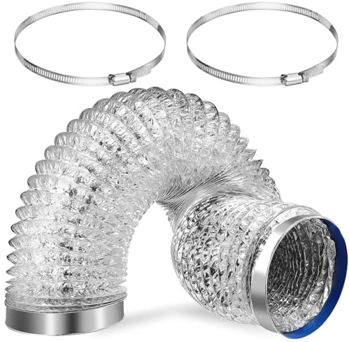 iplusmile Aluminum Foil Tape Hose Clamp for Dryer Vent Hose Air Vent Exhaust Duct