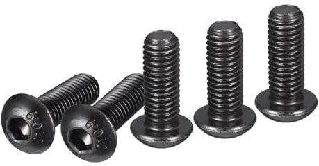 DTGN Tornillos de Cabeza Avellanada con Hexágono Interior M10-1.5x25mm 10Pcs para Máquinas Acero al Carbono con Recubrimiento de Óxido Negro Tornillos de Rosca Completa