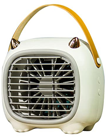 Otufan Ventilateur De Bureau USB, Ventilateur Silencieux Portable à 3 Vitesses pour Bibliothèque, Bureau, Camping, Pique-Nique, Excursions(Blanc)