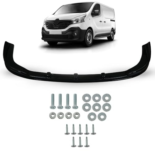 ROBUST Front Bumper Lip Gloss Black Splitter Spoiler for Renault Trafic III Vauxhall Vivaro B 2014-2019