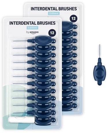 By Amazon Spazzolino interdentale, 0,60 mm, 24 pezzi, arancione