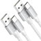 Baiwwa USB C Charger Cable 1.5m, 2Pack USB Type C Cable, 3.1A Fast Charger Cable Type C Phone Charging Lead for Samsung Galaxy S24 S23 S22 S21 S20 S10 Plus, A55 A54 A53 A15 A14 A70 A71 -White