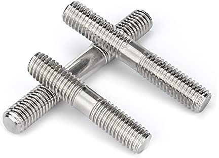 oavhvchg 1/2 STÜCKE M14 M16 Länge 50-250 MM Stehbolzen Schraube Doppelende Gewindestange Zahnstock Doppelkopf Gewindestange 304 Edelstahl(90mm (1pc),M14)