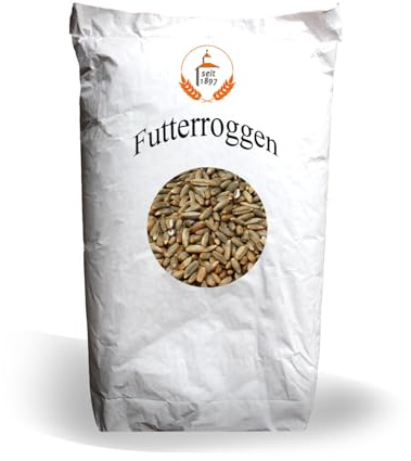 LanDixx Roggen 25 kg Futterroggen Hühnerfutter Fischfutter Schweinefutter Rinderfutter