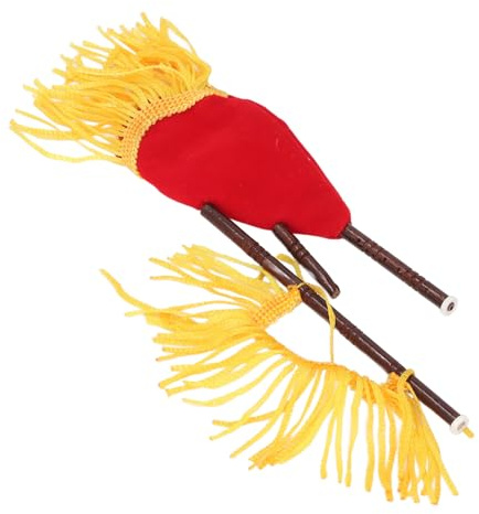 Vintage Design Mini Bagpipe Ornament, Premium Wood Material, Exquisite Decoration, Multi Purpose, Versatile, Ideal for Kids Room, Enhance Decor, Catch Attention