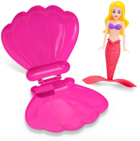 Pool Diving Toy Set, Diving Mermaids, Swimming Pool Accessories & Kids Pool Toys, Diving Games Training Children's Gifts, Little Mermaid Party Supplies (Pink)