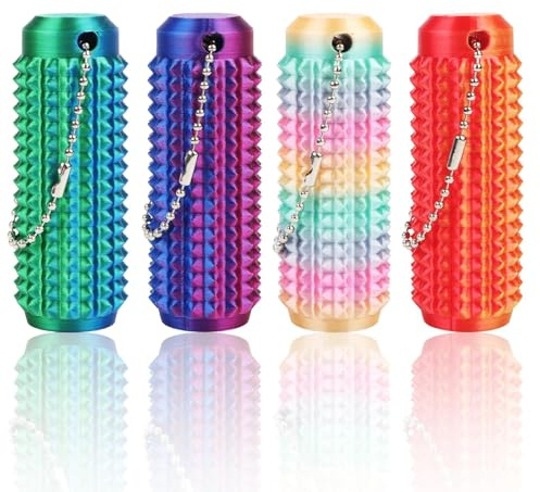 4 Stücke Little Ouchies Pain Fidget, Spiky Grippie Stim Keychain, Sensorik Spielzeug Für Erwachsene, Fidl Bitz Fidget Toys, Pocket Mini Fidget Toy, ADHS Spielzeug für Stressabbau und Fokus