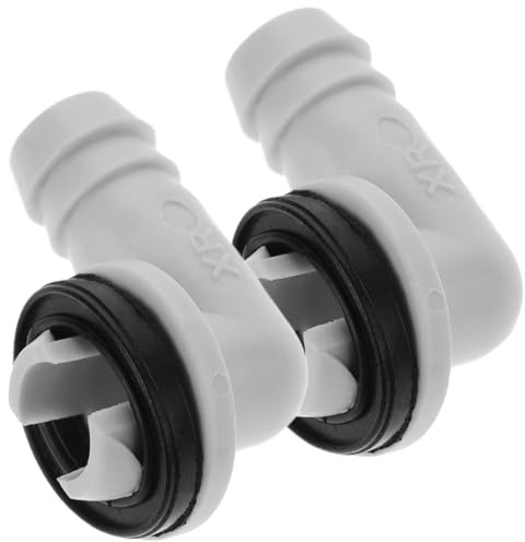 ULDIGI 2pcs Drain Pipe Plug Hose Condensate Drainage Air Conditioning Drain Adapter Air Conditioner Connector Adapter Light Grey Plastic