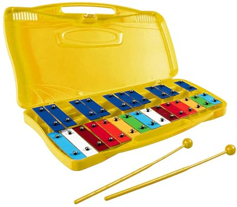 Glockenspiel Xylophon,Glockenspiel für Kinder aus Metall - Professionelles Xylophon-Instrument für Kinder | Buntes musikalisches Frühpädagogikspielzeug für Thanksgiving, Feiertage, Neujahr, Geburtstag