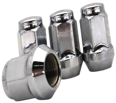 For Jeep Cherokee KJ 2001-2008 4X 1/2 -20 Dadi ruota in acciaio Bulloni cromati Serrature automatiche Accessori auto