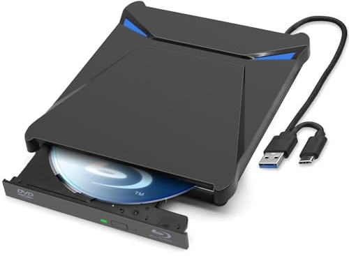 FJXMZQ 22 USB 3.0 Type-C Lecteur Blu Ray Externe