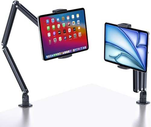 CreaDream Support pour Tablette, Bras Extensible en Aluminium pour Bureau