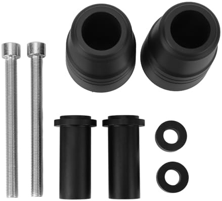 Universal Motorcycle Frame Sliders Crash Pad, CNC 6063 Aluminum Alloy Falling Protector with M10x1.25 Screw Holes, Anti - Crash Slide Guard for Motorbike Engine
