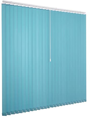 Ventanara® Lamellenvorhang türkis Vertikaljalousie 89mm inklusive Montagematerial 300 x 250 cm